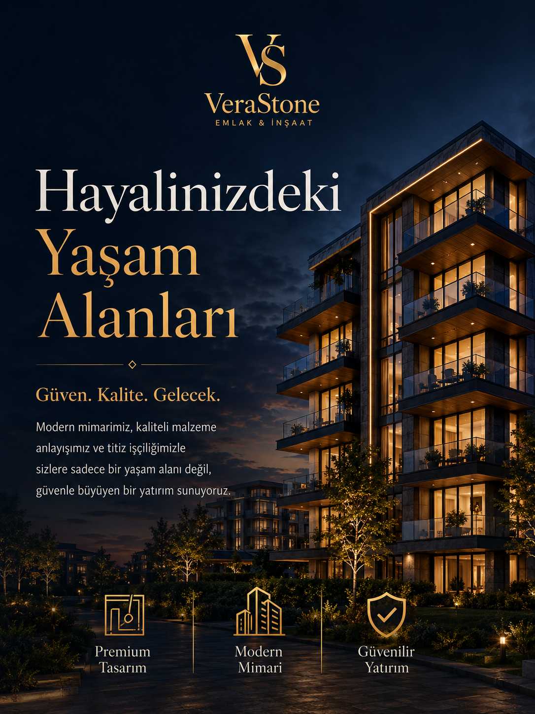 VeraStone Emlak ve İnşaat Web Sitesi